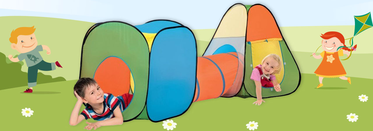 Tentes de jeu pour enfant avec tunnel - Nozarrivages